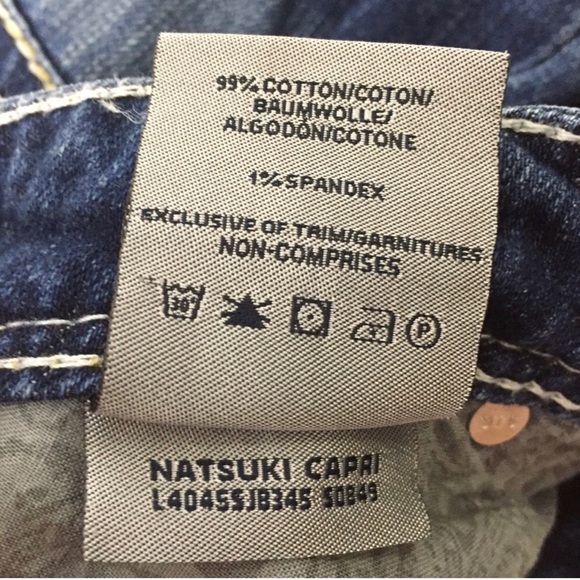 Silver Jeans Natsuki Capri Darker Wash Size 28 - Picture 6 of 8